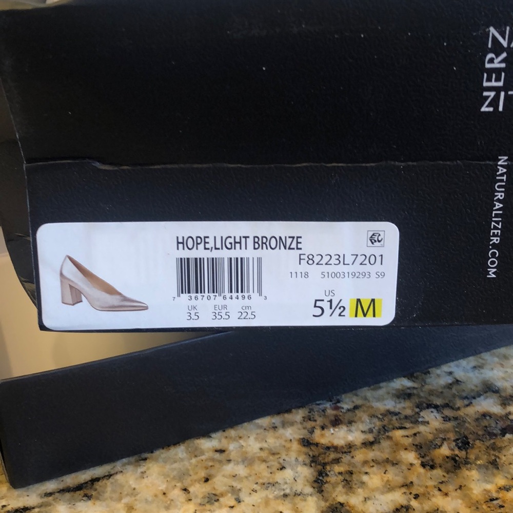 Naturalizer Hope, Light Bronze Heel View 3